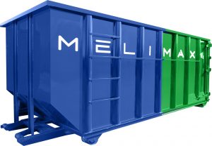 Mélimax 40 yards container for waste and recycling